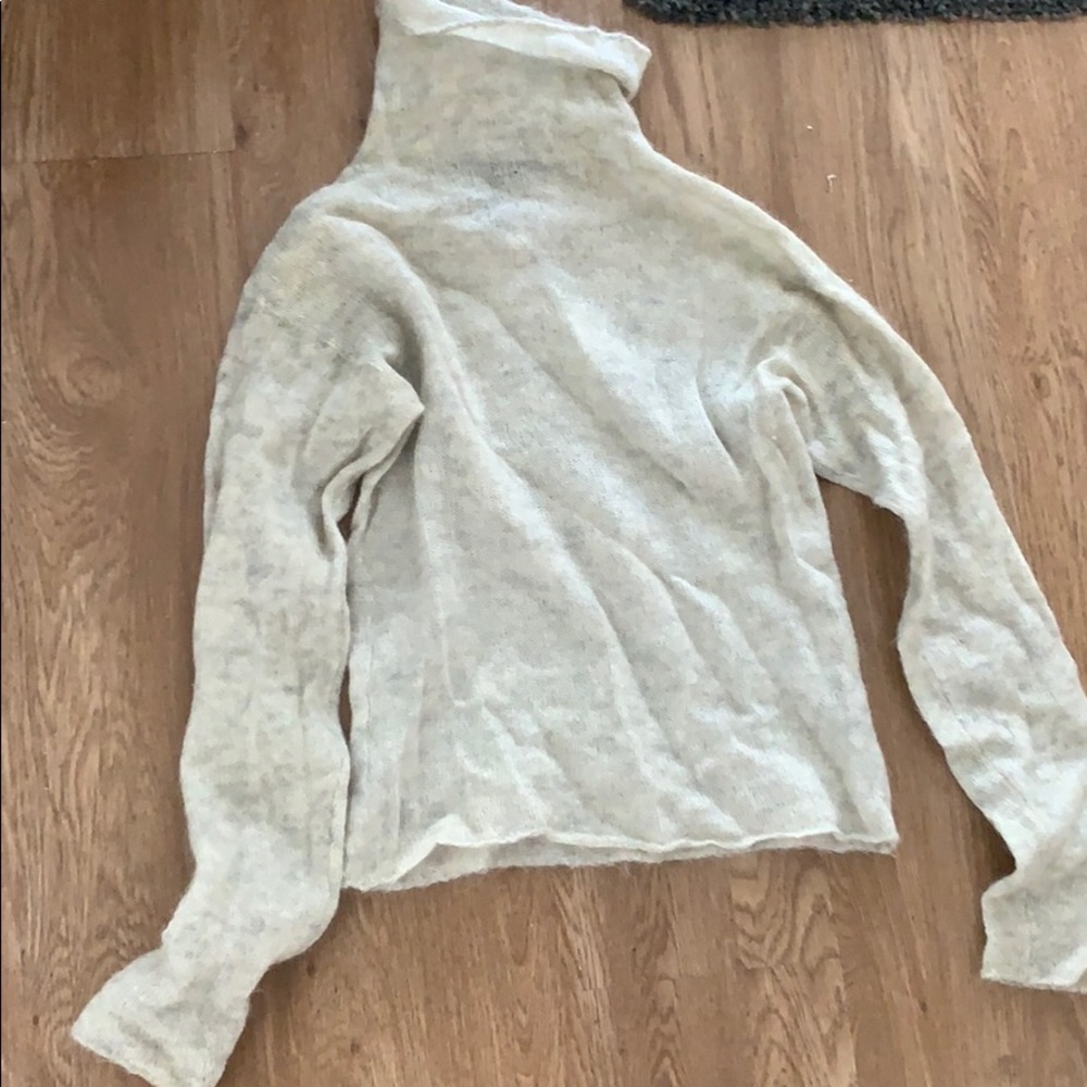 Cream cashmere turtleneck